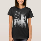 American Flag DayRotcho Distressed USA Flag for US Tシャツ (正面)