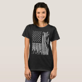 American Flag DayRotcho Distressed USA Flag for US Tシャツ (正面フル)
