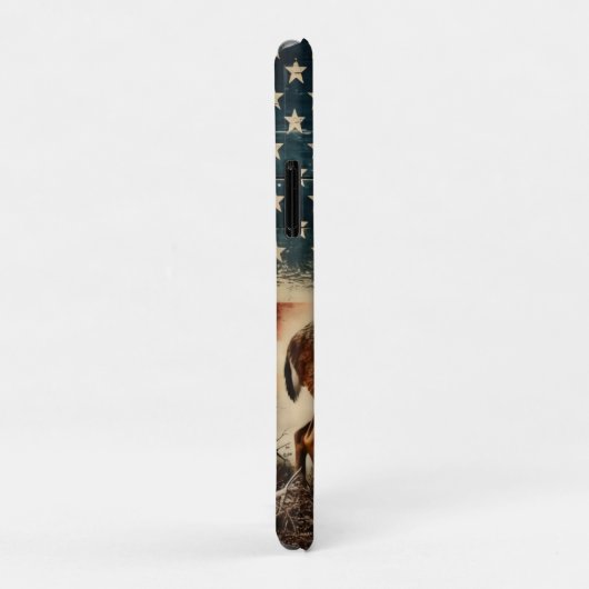American Flag Deer Golf  Patriotic Buck Wildlife D Case-Mate iPhoneケース (裏面/右)