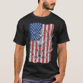 American Flag Deer Hunting Tシャツ (正面)
