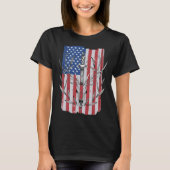 American Flag Deer Hunting Tシャツ (正面)