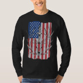 American Flag Deer Hunting Tシャツ (正面)