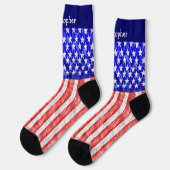American Flag Design ソックス (左)