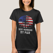 American Flag Disc Golf Husband Patriotic Disk Gol Tシャツ (正面)