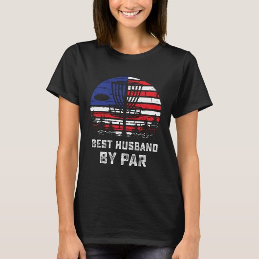 American Flag Disc Golf Husband Patriotic Disk Gol Tシャツ (正面)