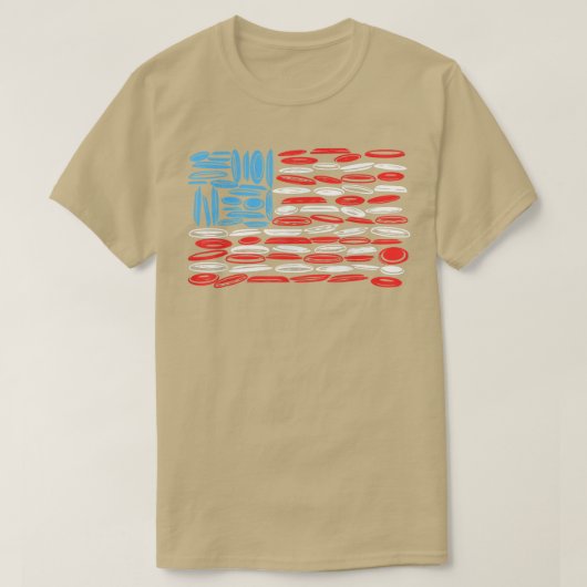 American Flag Disc Golf Usa Old Glory Graphic 17  Tシャツ (デザイン正面)