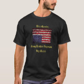 American Flag Distress Upside Down Patriot Pavemen Tシャツ (正面)