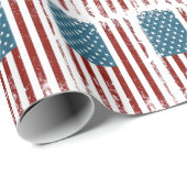 American Flag Distressed Design ラッピングペーパー (ロールコーナー)
