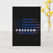 American Flag Dom カード (黄色い花)