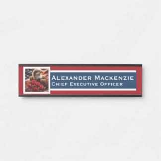 American Flag Door Sign Signs Office Name Plate サインプレート