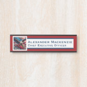 American Flag Door Sign Signs Office Name Plate サインプレート (正面)