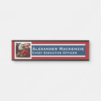 American Flag Door Sign Signs Office Name Plate サインプレート