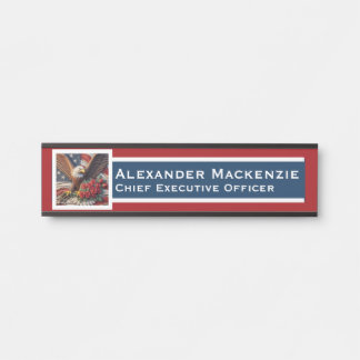 American Flag Door Sign Signs Office Name Plate サインプレート