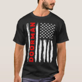 American Flag Doorman US USA Flag Tシャツ (正面)