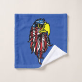 American flag Eagle Bath Towel Set バスタオルセット (ウォッシュタオル)