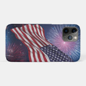 American Flag & Fireworks Case-Mate iPhoneケース (裏面(横))