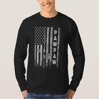 American Flag Fishing Pawpaw Tシャツ