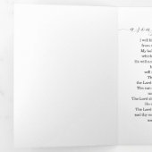 American Flag Forever inOur Hearts Funeral Trifold 三つ折り招待状 (内部最初)