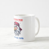 American Flag Freedom Cool Bald Eagle on  コーヒーマグカップ (正面右)