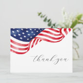 American Flag Funeral Thank You Cards サンキューカード (スタンド正面)