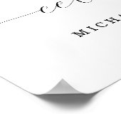 American Flag Funeral Welcome Sign Poster  ポスター (角)