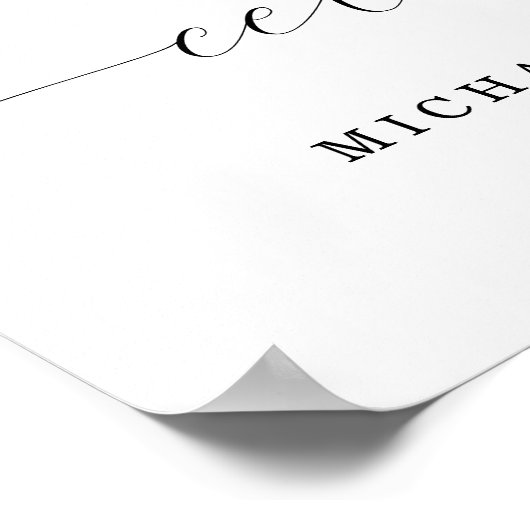 American Flag Funeral Welcome Sign Poster  ポスター (角)