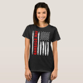 American Flag Garbage Man US USA Flag Tシャツ (正面フル)