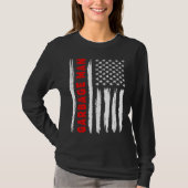 American Flag Garbage Man US USA Flag Tシャツ (正面)