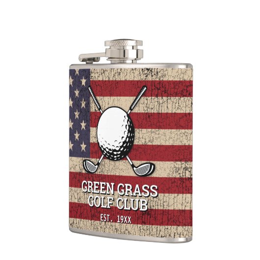 American Flag Golf Design フラスク (左)