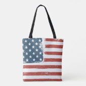 American Flag Grunge Background. Raster version. H トートバッグ (裏面)