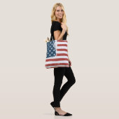 American Flag Grunge Background. Raster version. H トートバッグ (モデル)