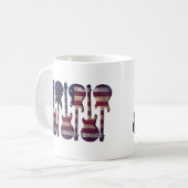 American Flag Guitar Art コーヒーマグカップ (正面左)