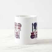 American Flag Guitar Art コーヒーマグカップ (中央)