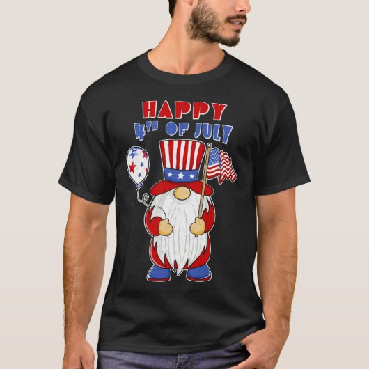 American Flag Happy Independence Day 4th Of July G Tシャツ (正面)