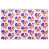 american flag heart usa patriotic ファブリック (ファットクウォーター)