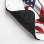 American Flag High Heel Shoes マウスパッド (コーナー)