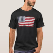 American Flag Hot Dog  National Mustard Day Tシャツ (正面)
