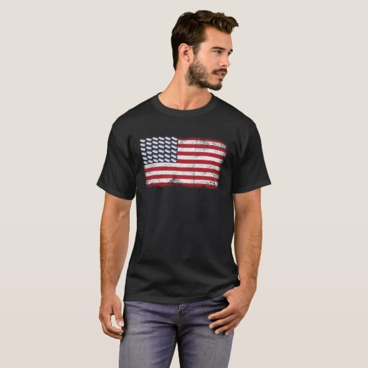 American Flag Hot Dog  National Mustard Day Tシャツ (正面フル)