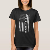 American Flag Ireland Flag Saint Patricks Day Sham Tシャツ (正面)