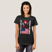 American Flag - Just a Girl who Like Anime and Ame Tシャツ (正面フル)