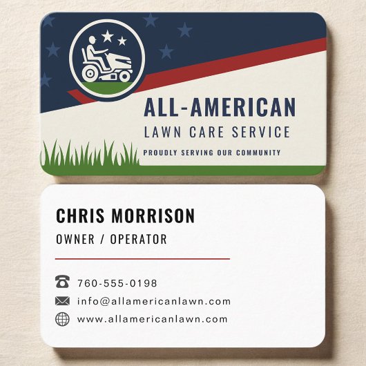 American Flag Lawn Care and Mowing 名刺