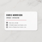 American Flag Lawn Care and Mowing 名刺 (裏面)