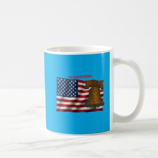 American Flag & Liberty Bell Independence Day URM コーヒーマグカップ (右)