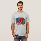 American Flag & Liberty Bell Independence Day URM Tシャツ (正面フル)