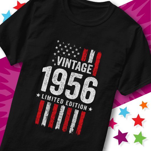 American Flag Limited Edition Stars Vintage 1956 Tシャツ