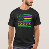 American Flag Mardi GrasMardi Gras Crawfish Outfit Tシャツ (正面)