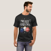 American Flag Merry Christmas Tree Baubles Us Patr Tシャツ (正面フル)