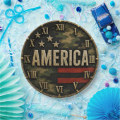 American Flag Military ペーパープレート (パーティー)