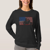 American Flag Motorcycle Biker Tシャツ (正面)