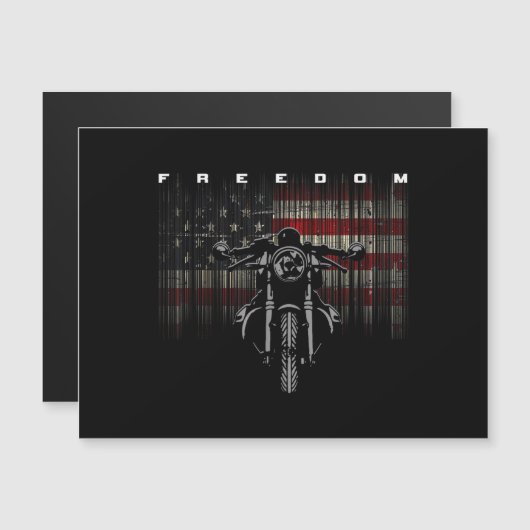 American Flag Motorcycle Freedom (正面/裏面)